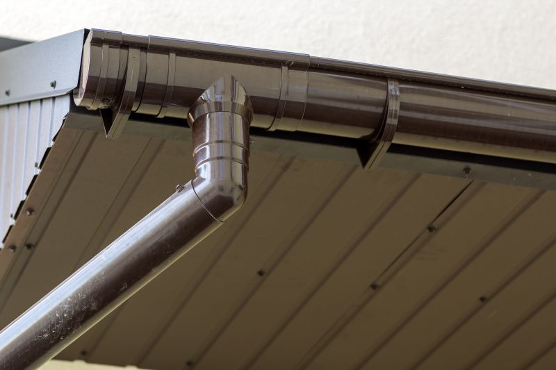 Gutter System with Downspouts